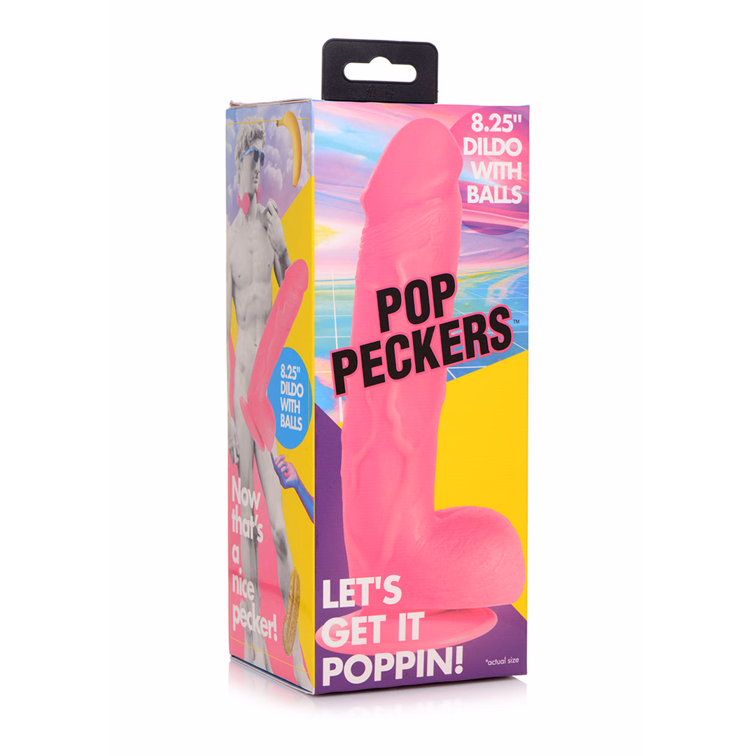 POP - Dildo with Balls - 8.25 / 21 cm - 2