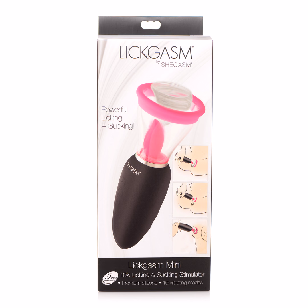 Lickgasm Mini - 10x Licking and Sucking Stimulator - Pink - 2