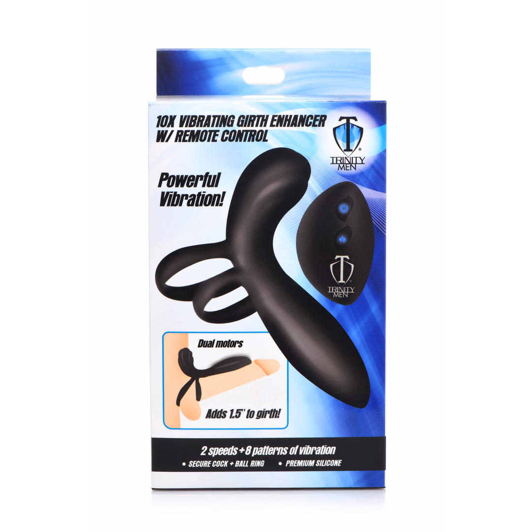 Silicone Vibrating Penis Sleeve with Remote Control - 2