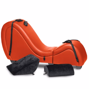 Kinky Sex Chaise with Love Pillows - Red