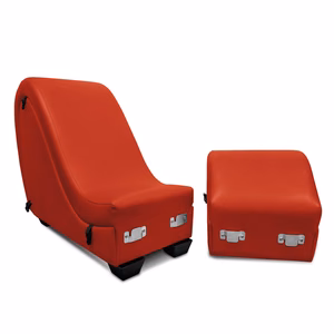 Kinky Sex Chaise with Love Pillows - Red - 2