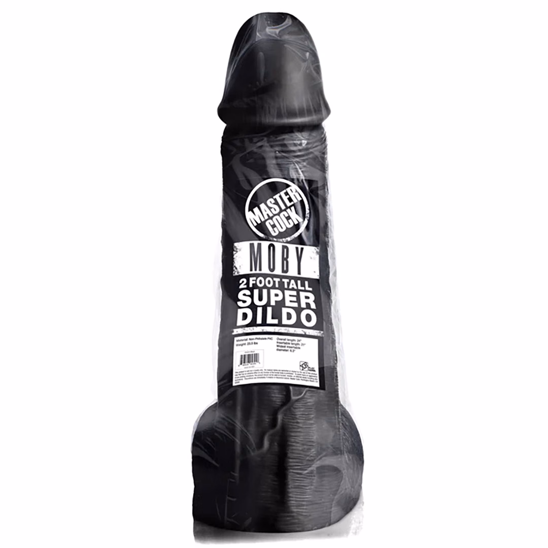Moby Super Dildo - 2 ft / 60 cm - Black - 2
