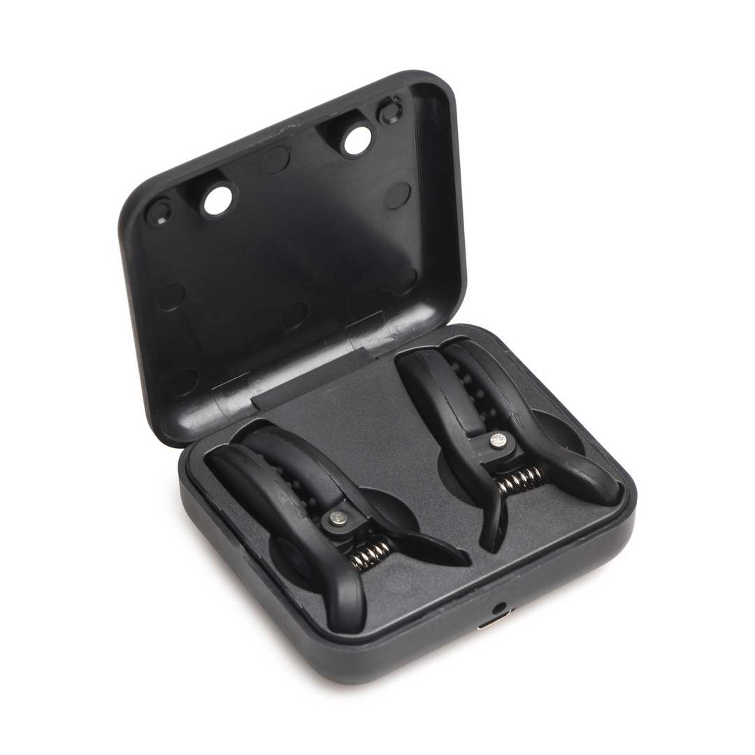 Dark Grip - Vibrating Nipple Clamps - Black - Image 5