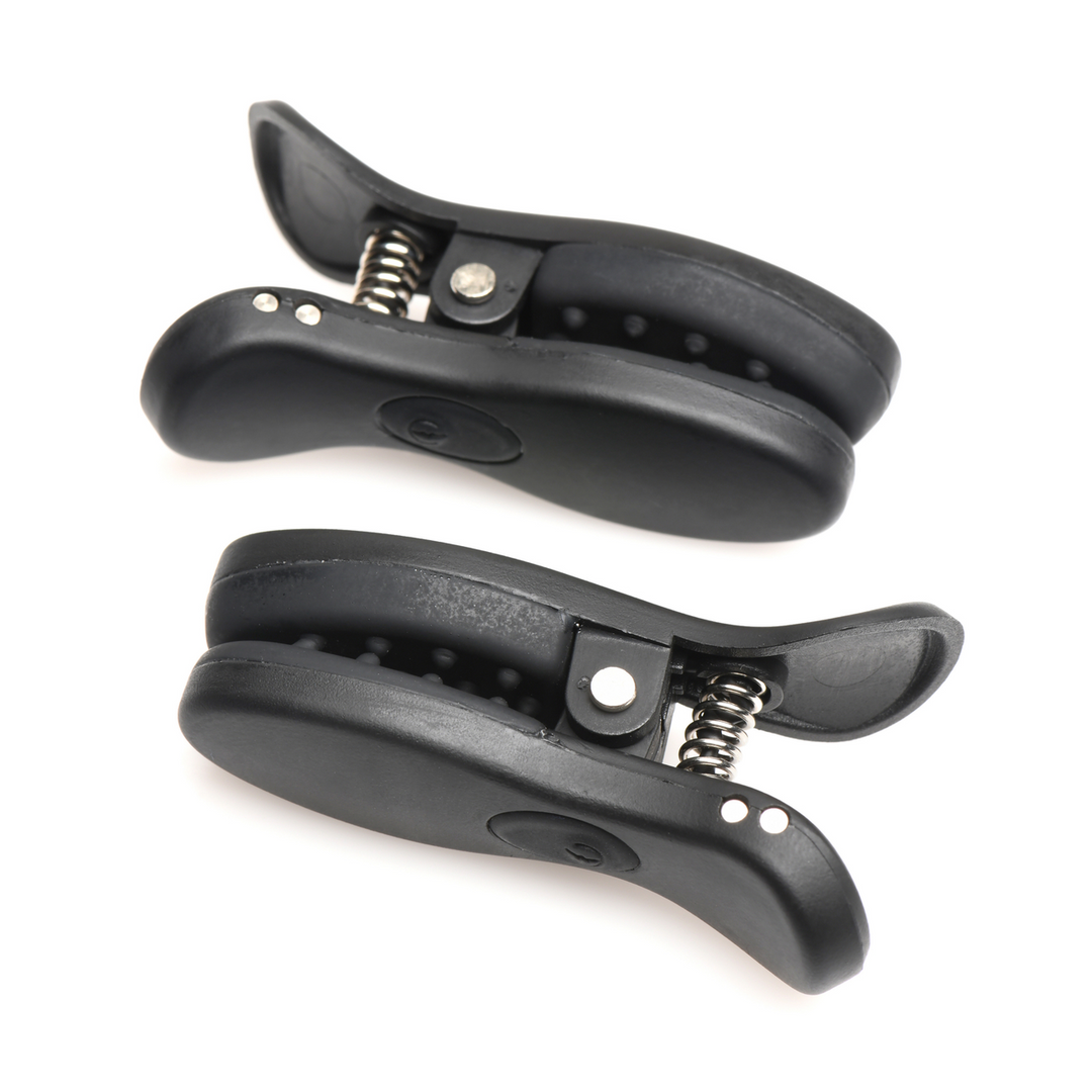 Dark Grip - Vibrating Nipple Clamps - Black
