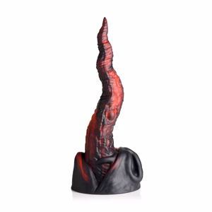 Dragon Tongue - Silicone Dildo - Red/Black
