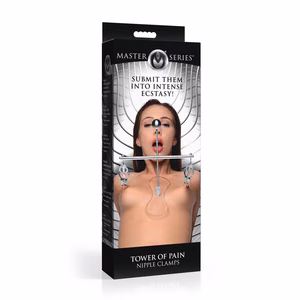 Tower of Pain - Nipple Clamps - Silver - 2