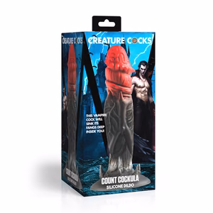 Count Cockula - Silicone Dildo - Red/Black - 2
