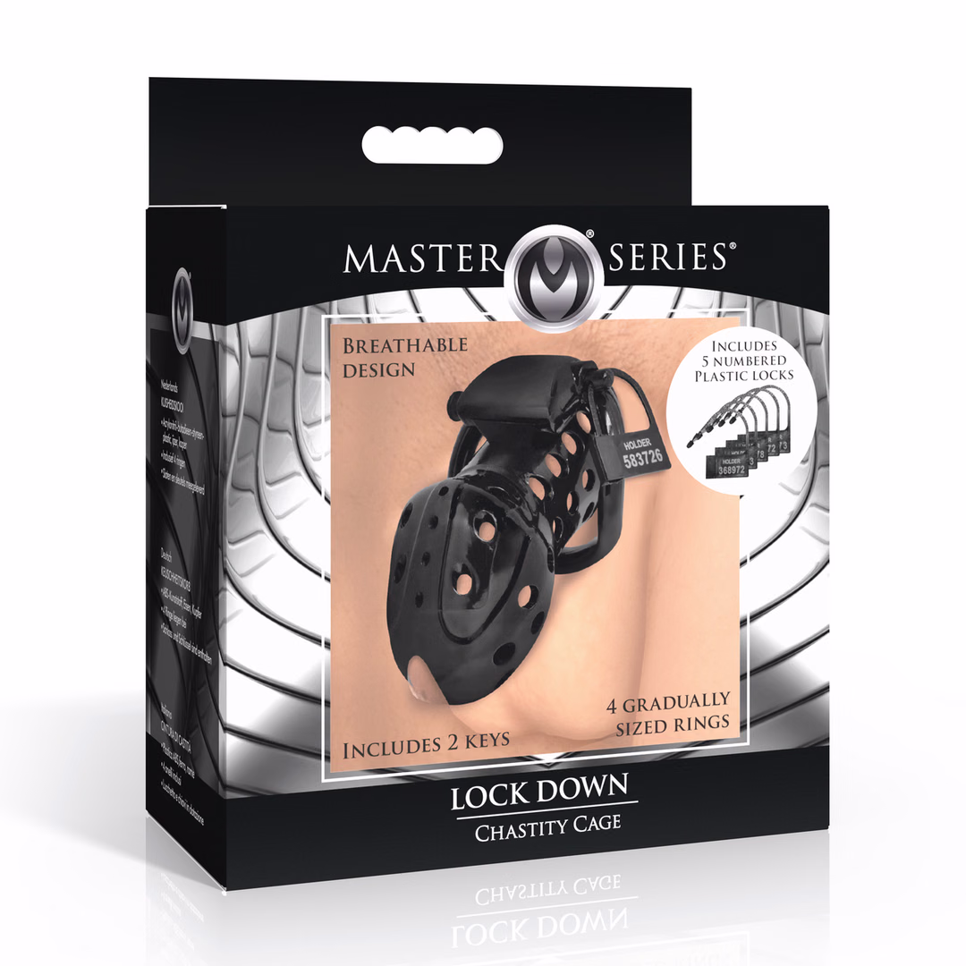 Lock Down - Chastity Cage - Black - 2