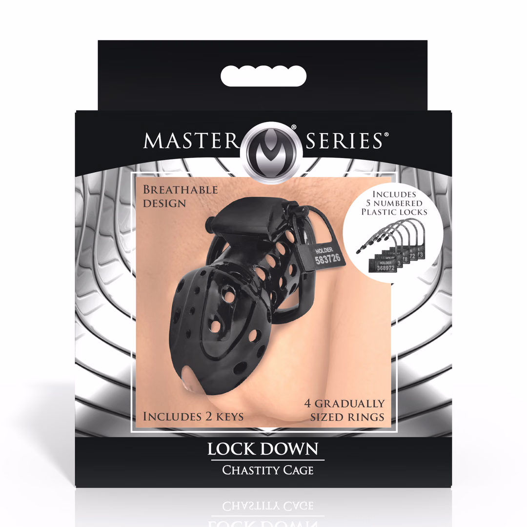 Lock Down - Chastity Cage - Black - 3
