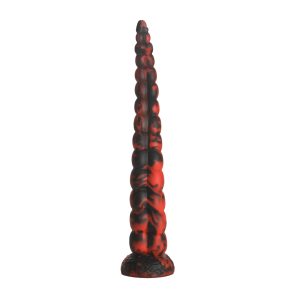 Stinger - Silicone Dildo - Red/Black