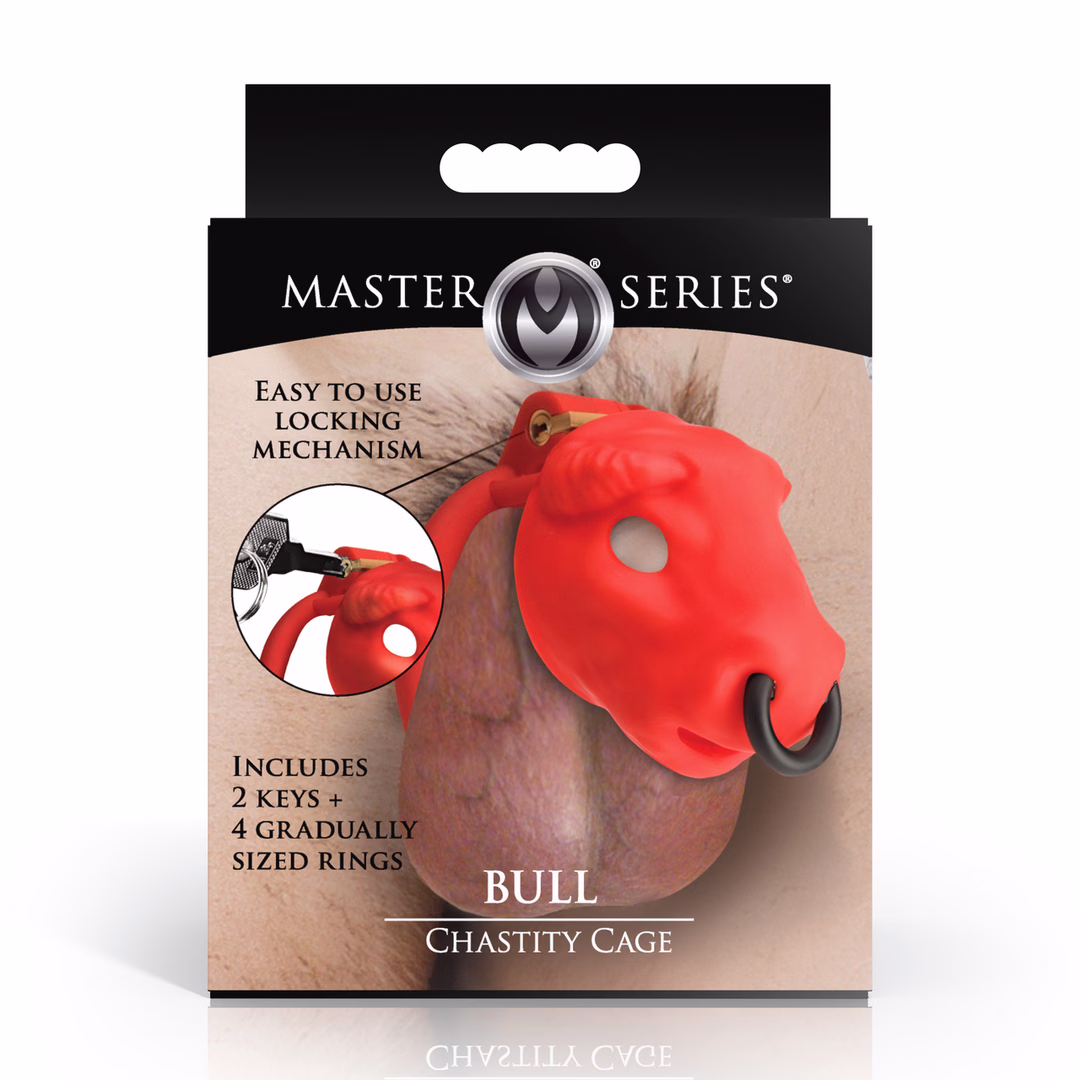 Bull - Chastity Cage - Red - 3