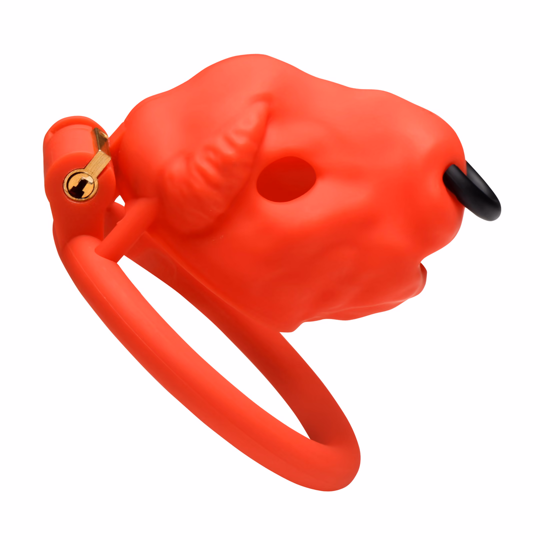 Bull - Chastity Cage - Red - 4