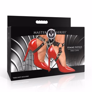 Femme Fatale – Heel Cuffs – Black/Red – 2 Femme Fatale - Heel Cuffs - Black/Red - 2