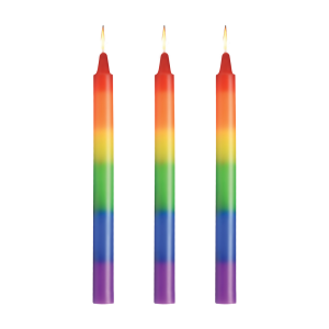 Pride Candles - Drip Candle Set of 3 - Rainbow