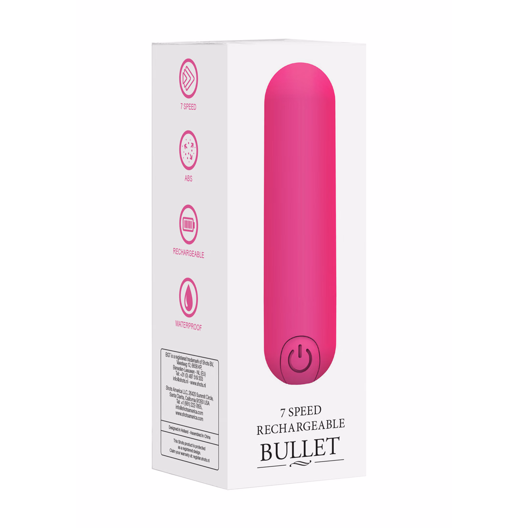 10 Speed Rechargeable Bullet – Pink – 2 10 Speed Rechargeable Bullet - Pink - 2