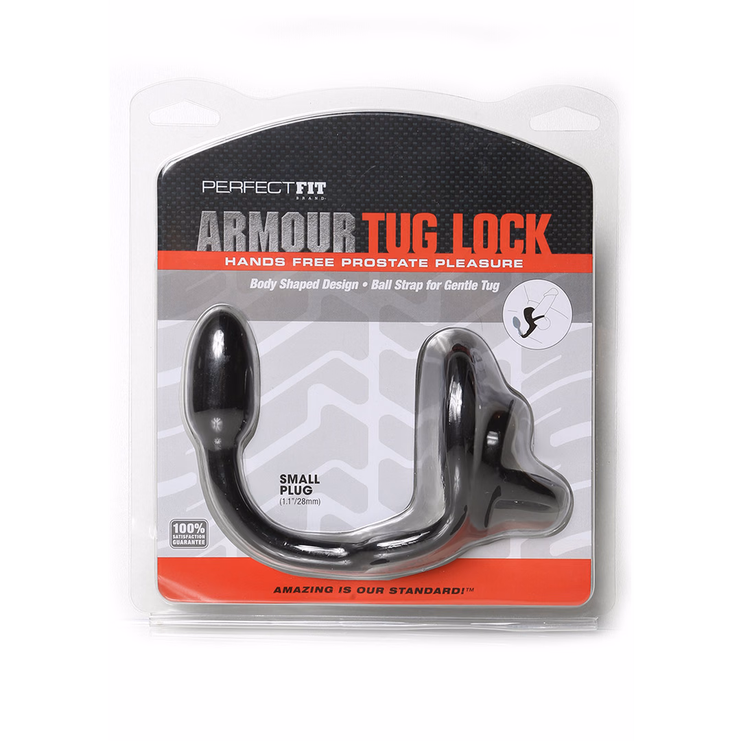 Armor Tug Lock – Cockring with Ball Strap and Butt Plug – Small – 2 Armor Tug Lock - Cockring with Ball Strap and Butt Plug - Small - 2