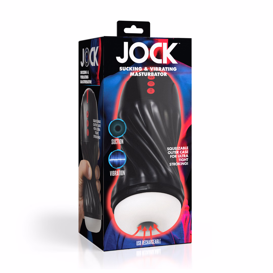 Sucking and Vibrating Masturbator - Black - 2