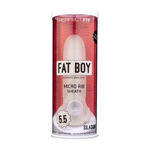 Fat Boy Micro Ribbed Sheath - Dildo - 5.5 / 14 cm - 2