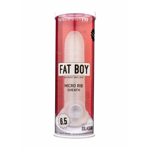 Fat Boy Micro Ribbed Sheath - Dildo - 6.5 / 16,5 cm - 2
