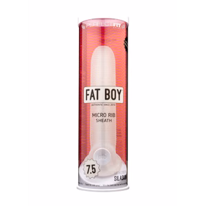 Fat Boy Micro Ribbed Sheath - Dildo - 7.5 / 19 cm - 2