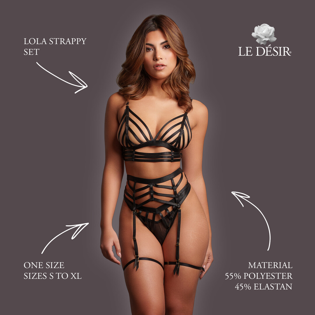Lola - Strappy Set - One Size - Black - Image 5
