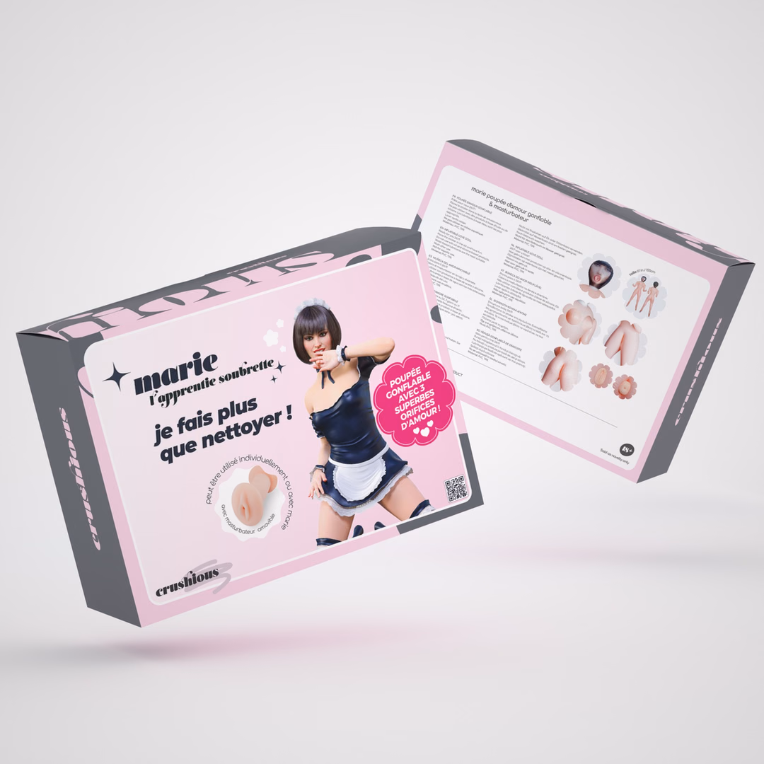Marie L'Apprentie Soubrette - Inflatable Doll with Stroker - 2