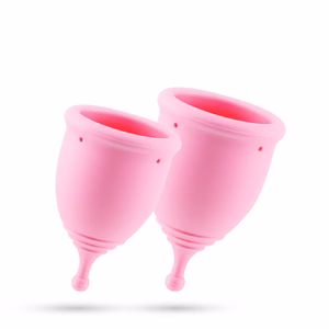 Minerva - Menstrual Cups with Pouch - S and L - Pink