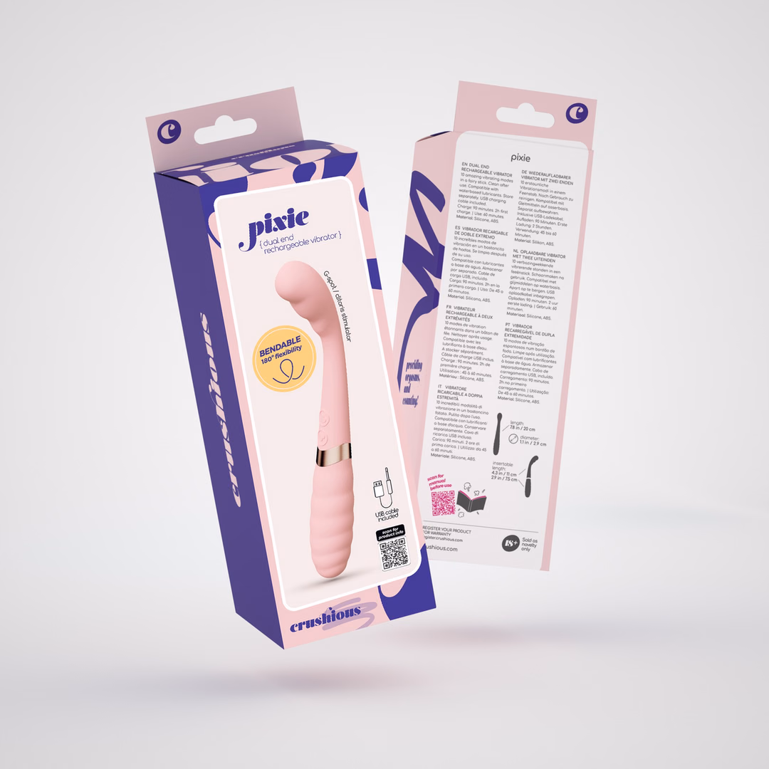 Pixie - Flexible Dual Vibrator - Pink - 2