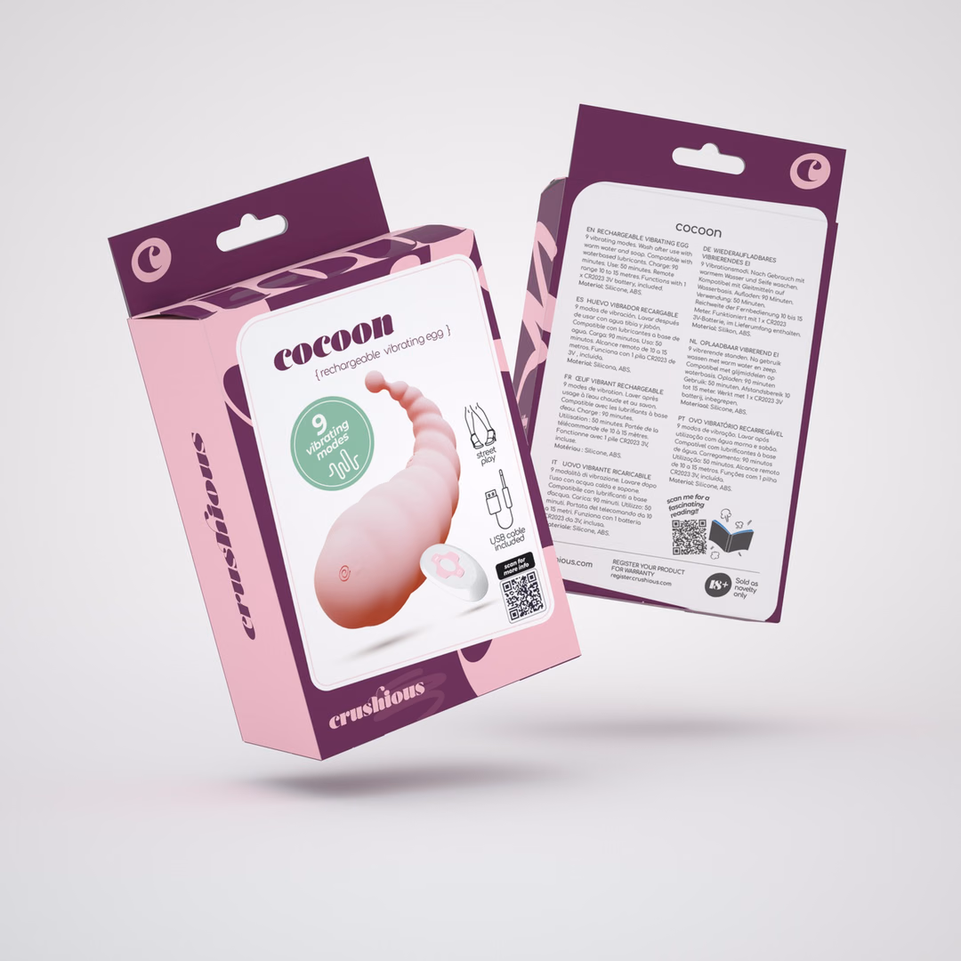 Cocoon - Rechargeable Vibrating Egg with Remote Control - Pink - 2