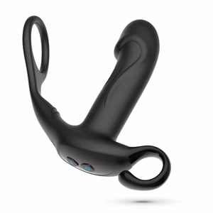 Magoo - Vibrating and Thrusting Prostate Massager with Cockring and Remote Control - Black