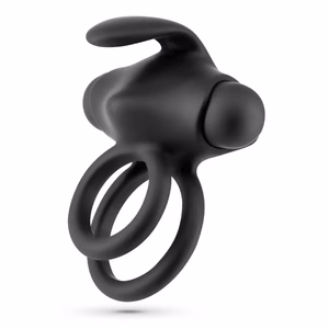 Thumper - Vibrating Double Cockring with Remote Control - Black