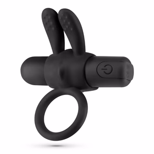 Wonka - Cockring with Rechargeable Vibrating Bullet - Black