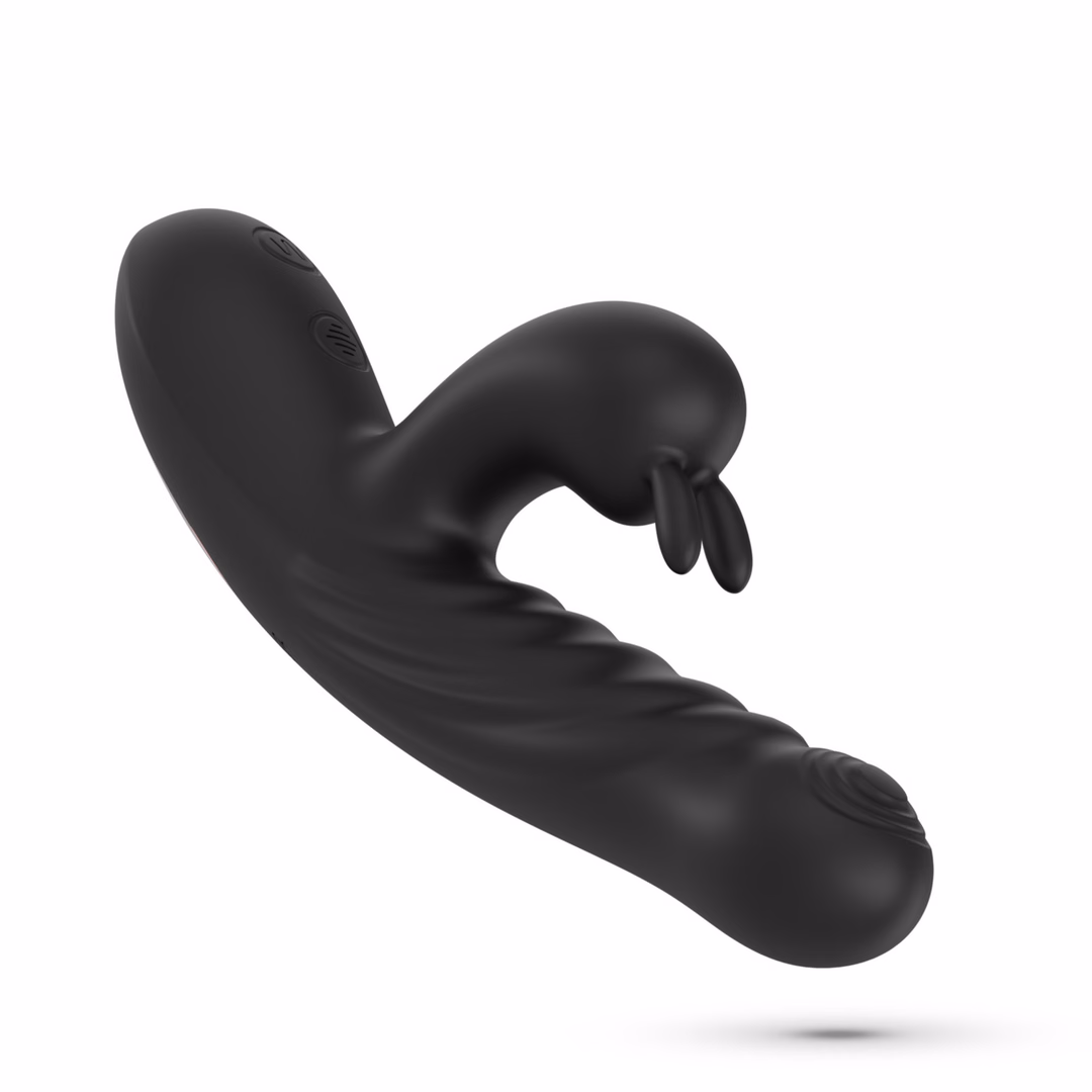Lapin - Thrusting Rabbit Vibrator - Black - 3