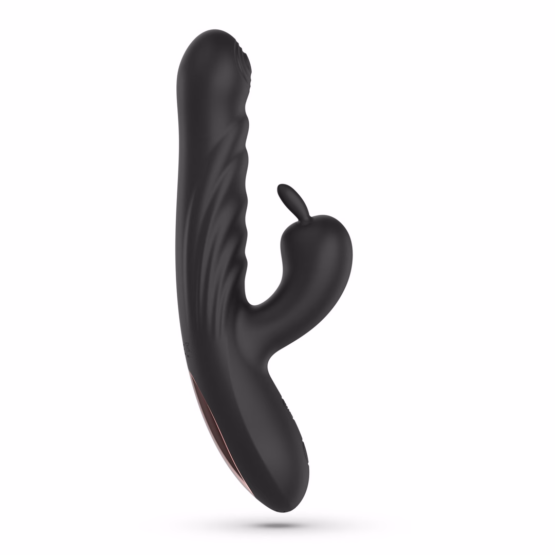 Lapin - Thrusting Rabbit Vibrator - Black - 4