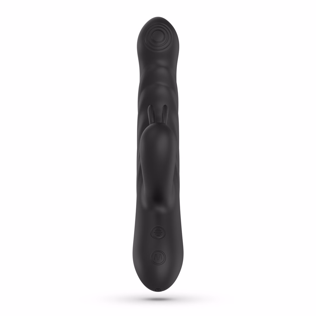 Lapin - Thrusting Rabbit Vibrator - Black - 5