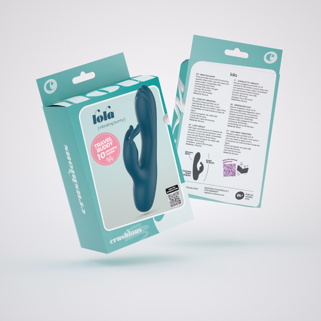 Lola - Mini Rabbit Vibrator - Emerald - 2
