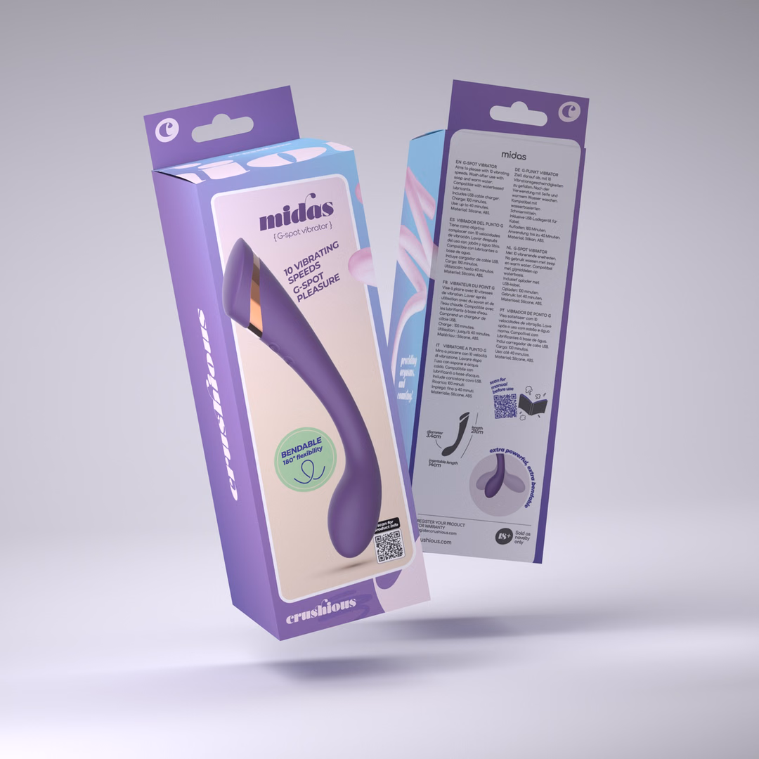 Midas - Bendable G-Spot Stimulator - Purple - 2