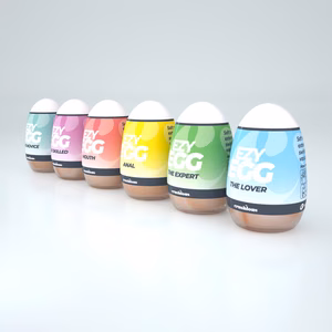 Ezy Egg - Masturbator Egg - 6 Pieces - Multicolor