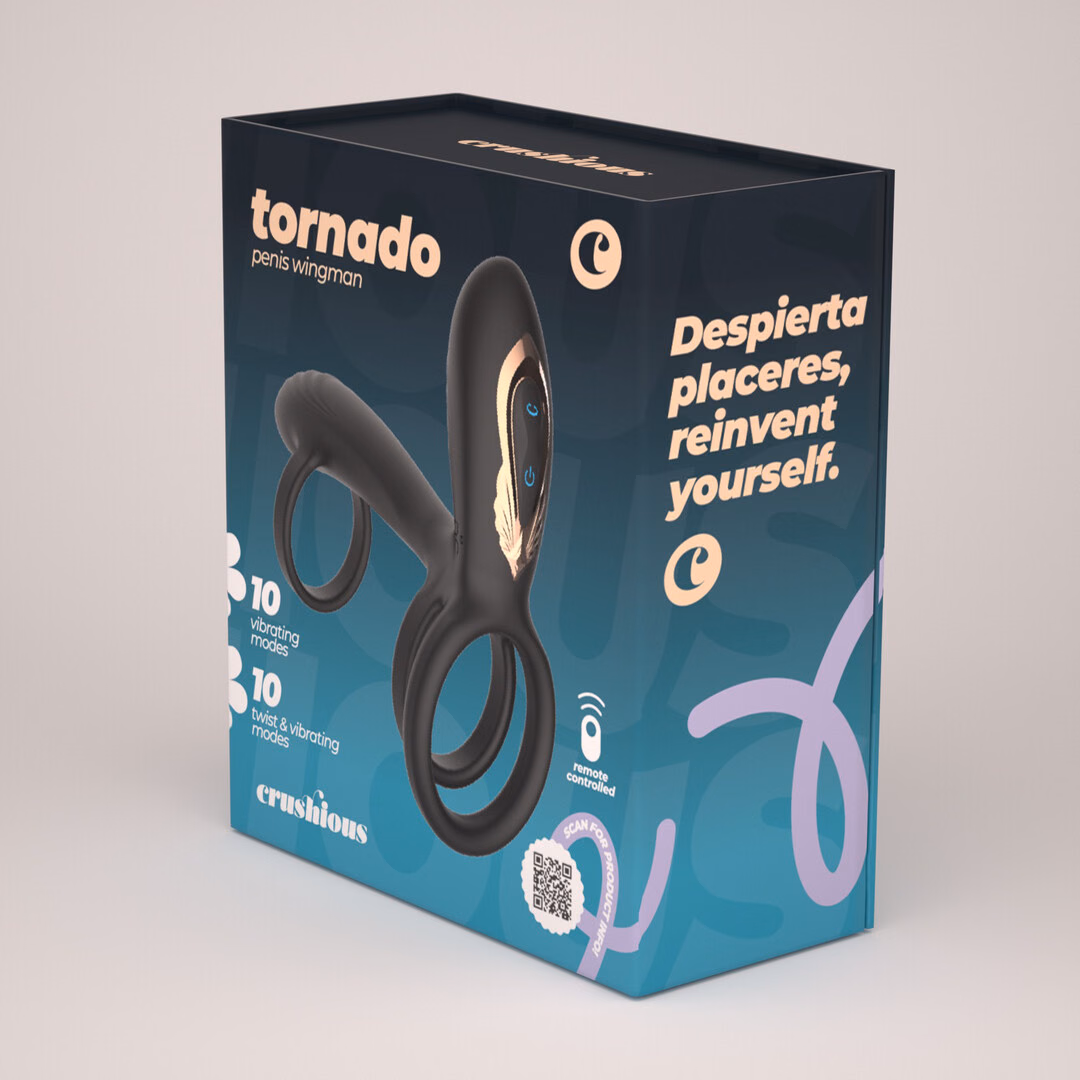 Tornado - Rotating Penis Armour - Black - 3