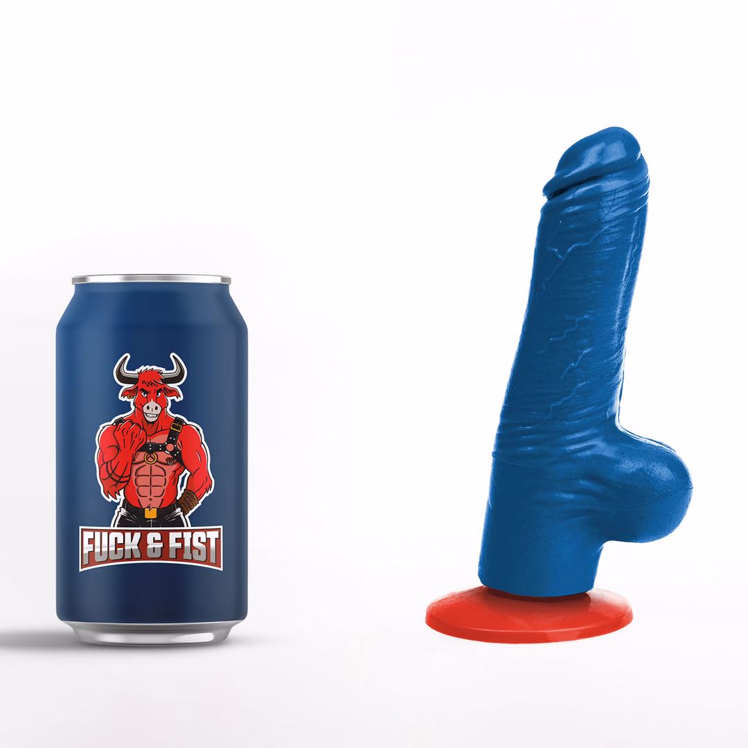 Tyr S - Realistic Dildo with Balls - 4.1 / 10,5 cm - Blue - 5