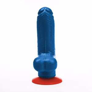 Tyr S - Realistic Dildo with Balls - 4.1 / 10,5 cm - Blue - 2