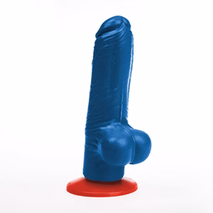 Tyr M - Realistic Dildo with Balls - 5.1 / 13 cm - Blue