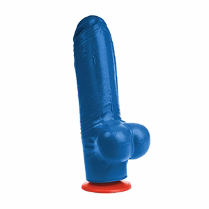 Tyr L - Realistic Dildo with Balls - 6.3 / 16 cm - Blue