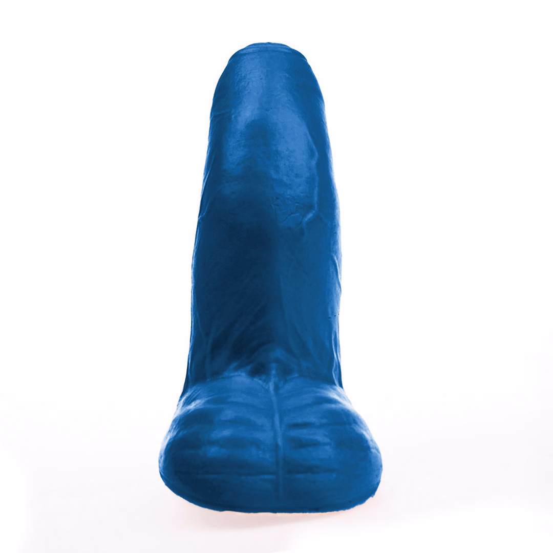 Buri S – Realistic Curved Dildo with Balls – 5.5 / 14 cm – Blue – 2 Buri S - Realistic Curved Dildo with Balls - 5.5 / 14 cm - Blue - 2