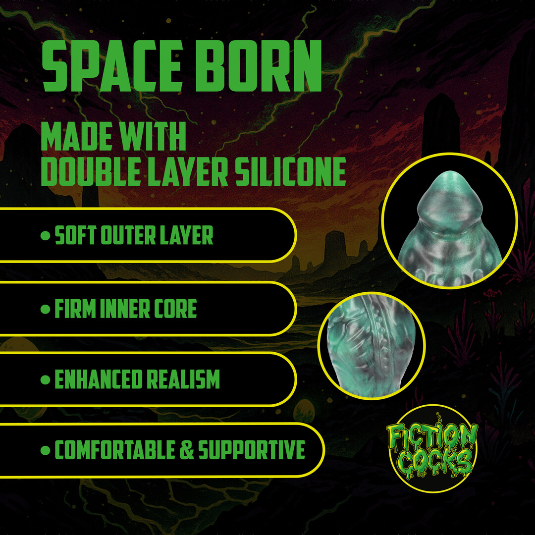 Space Born - Egg Plug - Green/Black - Image 3