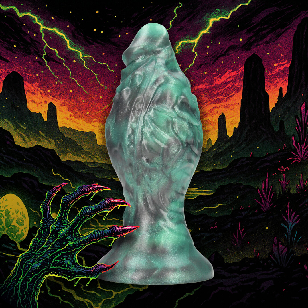 Space Born - Egg Plug - Green/Black - Image 4