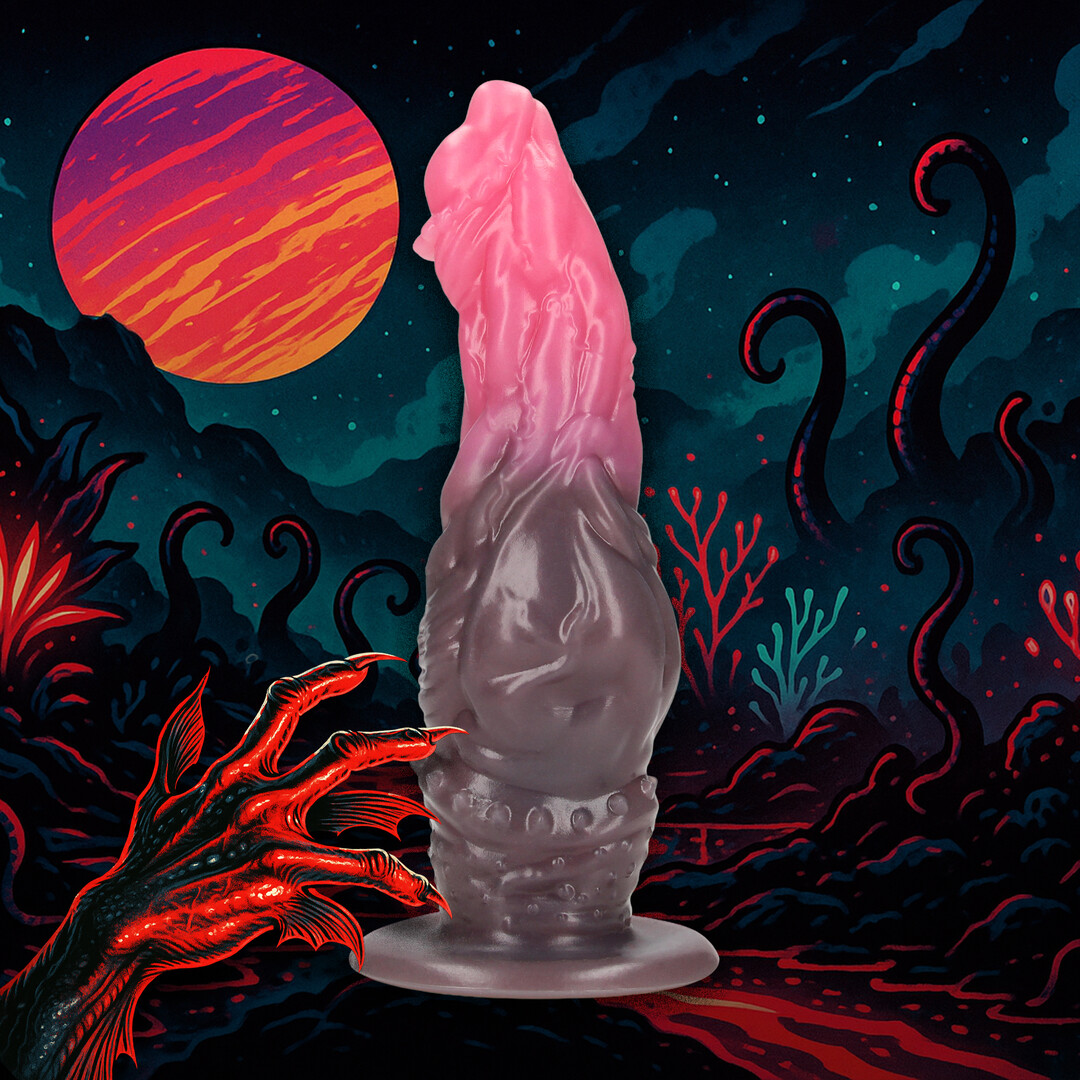 Hellspawn - Silicone Dildo - Red/Black - Image 4