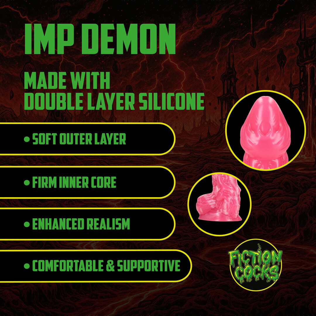 Imp Demon - Silicone Dildo - Red - Image 3