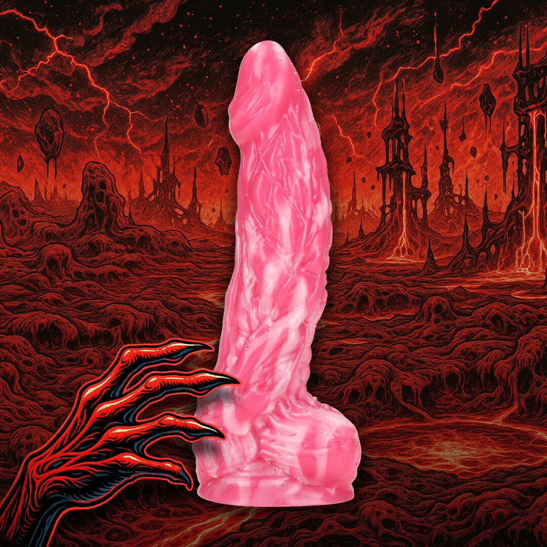 Imp Demon - Silicone Dildo - Red - Image 4