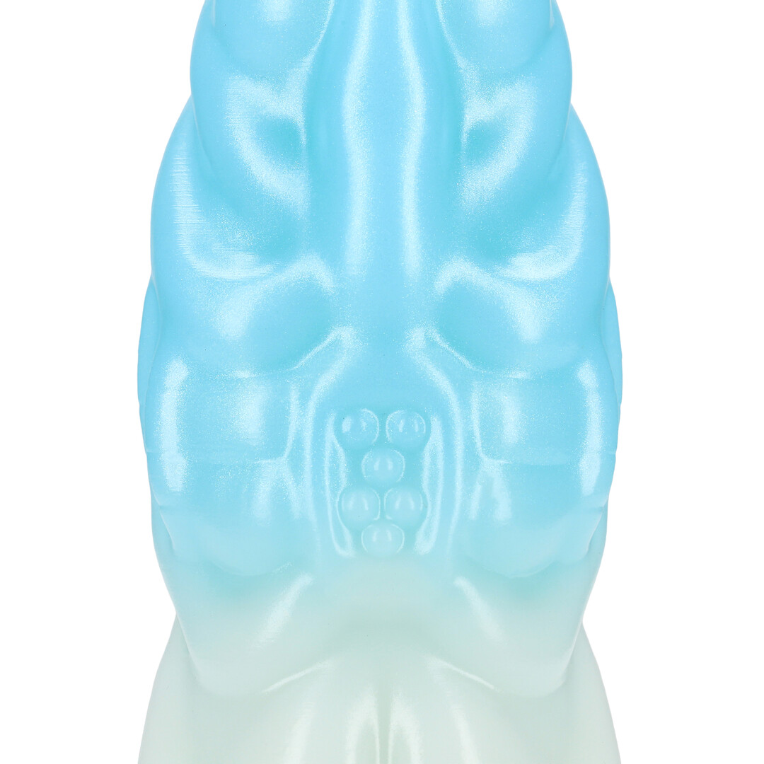 Vein Master - Silicone Dildo - Blue/White - Image 5